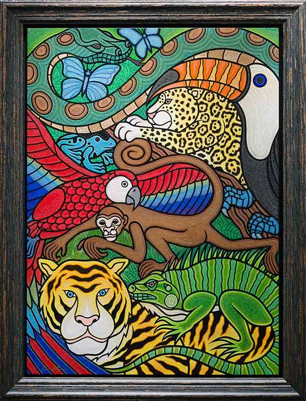 森勉(BEN MORI)の作品「アマゾンコラージュ」