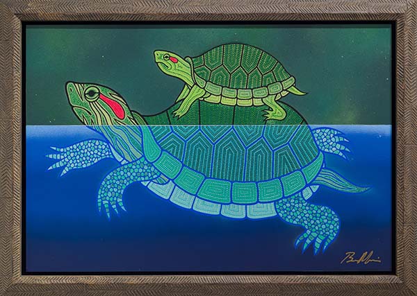 アートギャラリーHASHIVA森勉(BEN MORI)の作品「カメの親子」